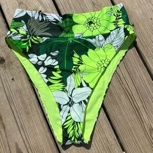 Floral High-Waisted Bikini Bottom